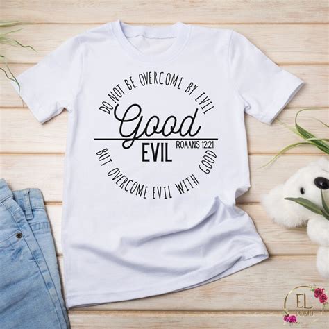 Bible Verse Svg Good Over Evil Svg Romans 12 21 Etsy