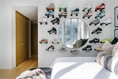 This Artistic Shoe Display Uses 10 Brackets From Amazon Sneakerhead