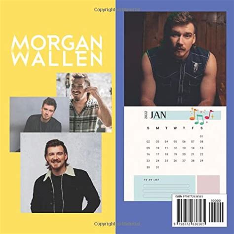 Morgan Wallen Amazing Morgan Wallen Official 2022 Calendar With