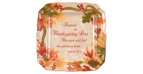 Autumn Celebration Square Appetizer Plate By Fifth Pts