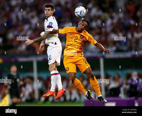 Doha Qatar 3rd December 2022 Christian Pulisic Of USA Challenges