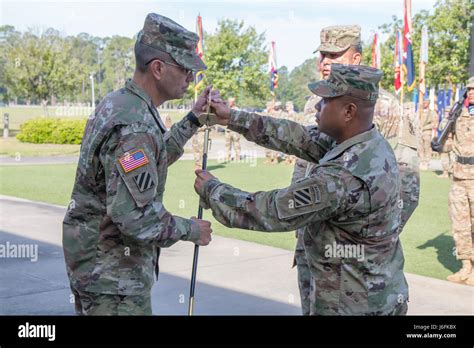 Command Sgt Maj Walter Tagalicud Right Outgoing 3rd Infantry