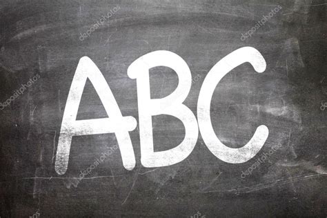 Abc Written On A Chalkboard Stock Photo Gustavofrazao