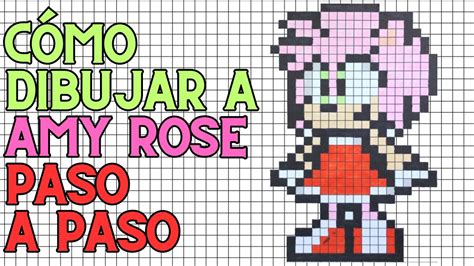 C Mo Dibujar A Amy Rose En Pixel Art Tutorial Paso A Paso Youtube