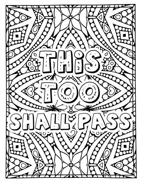 Free Printable Positive Affirmation Coloring Pages