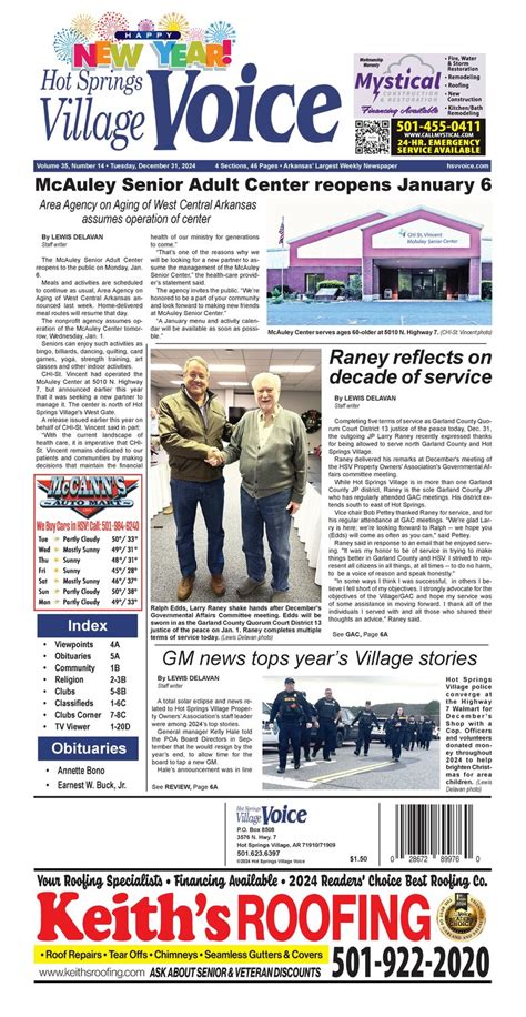 E Editions Hot Springs Village Voice