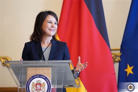 Bundesministerin Annalena Baerbock In Georgien Botschaft Georgien