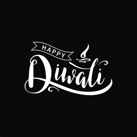 Premium Vector Happy Diwali Calligraphy Writing Design