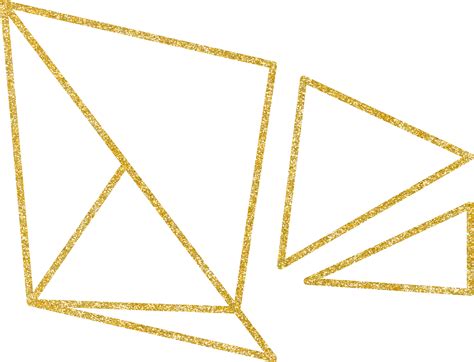 Geometric Gold Line 10250003 Png