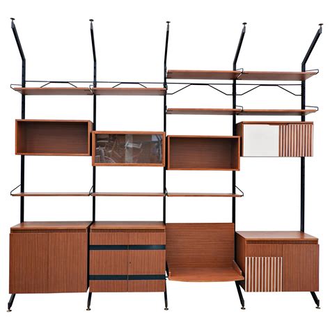 Mid Century Italian Modern Freestanding Wall Unit At 1stdibs Mid