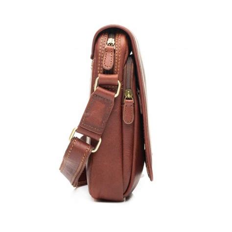 Sacoche Homme En Cuir Gras Katana Marron Planetebag