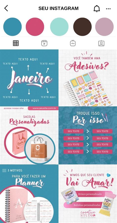 Canva Pack Para Papelaria Instagram Artofit