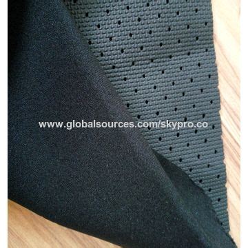 China Super Thin Perforated Neoprene Fabric Sbr Foam Rubber Sheet With