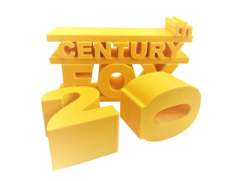 20th Century Fox Style Logo 3d Printed PLA Plastic Autism Gift - Etsy