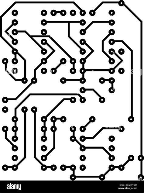 Esquema Eléctrico Para Uso De Diseño Ilustración Vectorial Imagen