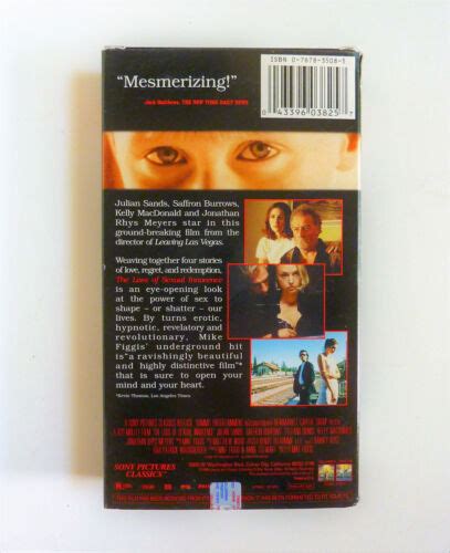 The Loss Of Sexual Innocence Vhs 1999 Julian Sands Saffron Burrows