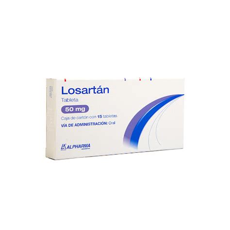 Losartan Potasico 50mg 30tabletas Alpharma