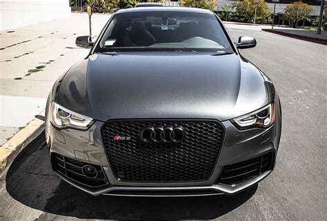 Euro Rs5 Front Sport Hex Mesh Honeycomb Grill S Line Black For Audi A5