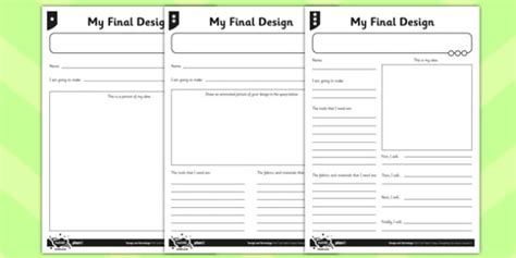 Design Worksheet Design Templates Twinkl Teacher Made