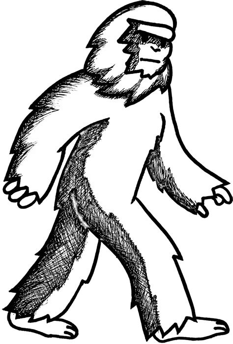 Bigfoot Drawing At Explore Collection Of Bigfoot