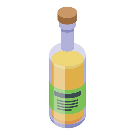 Tequila Bottle Icon Isometric Vector Alcohol Glass 14861066 Vector Art