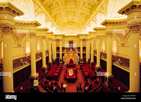 Legislative Council Chamber, Parliament House Melbourne Stock Photo - Alamy