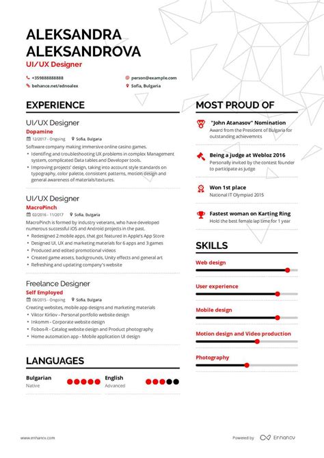 Uiux Designer Resume Guide With Examples And Free Template 45 Off