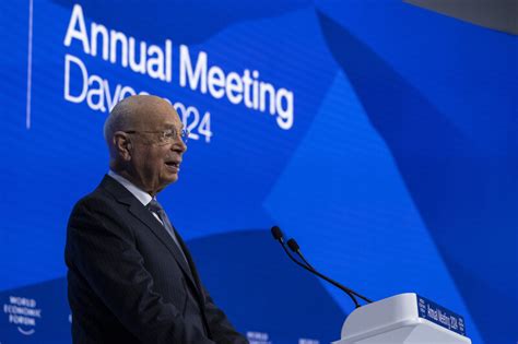 Davos Special Address By Klaus Schwab Founder Of Wef World