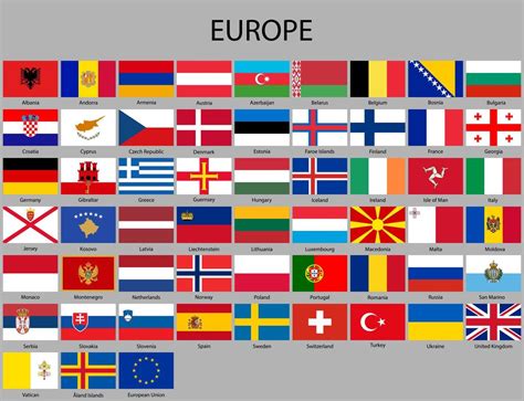 Todas Banderas De Europa 21823786 Vector En Vecteezy