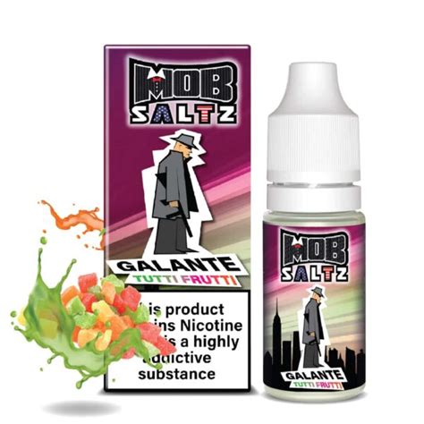 10ml Nic Salts E Liquid 18mg Tutti Frutti Nic Salt E Liquid Mob Saltz