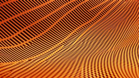 Twisted Orange Stripes In 3d Illustration A Playful Design Background