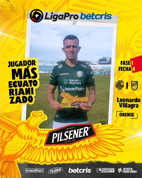 Ligapro On Twitter Leonardo Villagra Del Orense Sc Es El Jugador