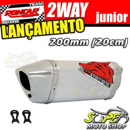 Escape Ponteira Coyote TRS 2 Way Junior 200mm Alumínio XRE 190