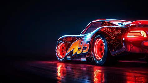 4k HD Wallpaper Pixar Style Lightning McQueen From Harry Potter In