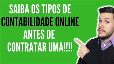 Saiba Os Tipos De Contabilidade Online Antes De Contratar Uma Youtube