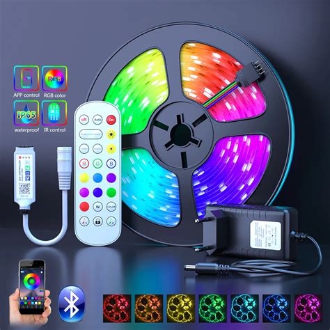 10m LED RGB 5050 SMD Strip Light Remote Control DC 12V Colorful