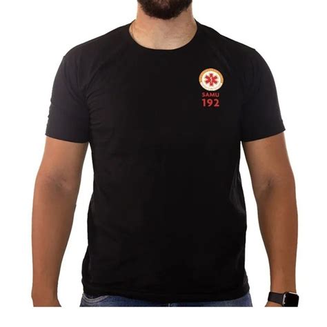 Camiseta Samu Emergencia Em Algod O Preta Armata Botas