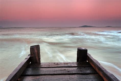 Wood Plank Road End Of The Pier Stock Photo Image Of Beautiful Dusk