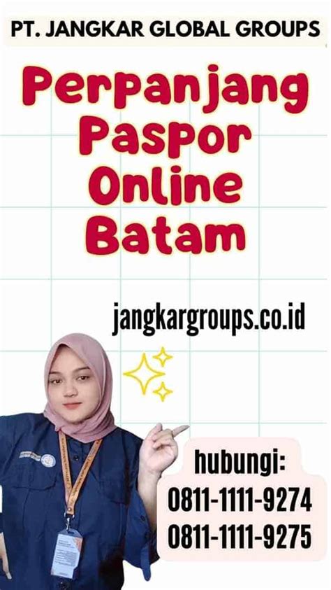 Perpanjang Paspor Online Batam Jangkar Global Groups