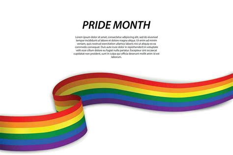 Rainbow Wave Flag For Happy Pride Month Background 35316409 Vector Art