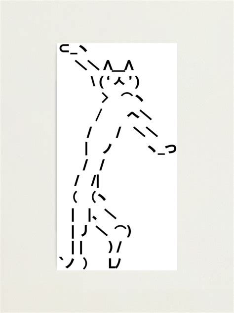 "Dancing Cat Emoticon 'ㅅ'" Photographic Print for Sale by Galleom ...