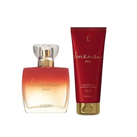 Kit Eudora Imensi Alive Perfume 100ml Hidratante Corporal 200ml