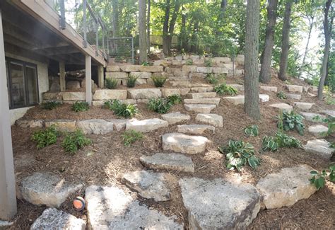 Natural Stone Boulder Walls Bloomington Eden Prairie Edina