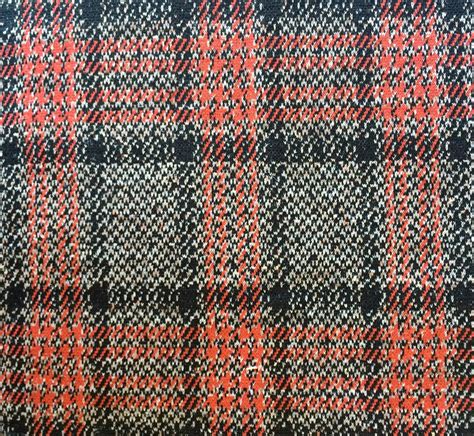 Double Knit Fabric Plaid Double Knit Orange Double Knit Double