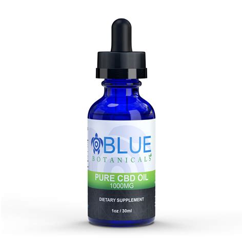 Pure Cbd Oil Natural 1000mg Blue Botanicals