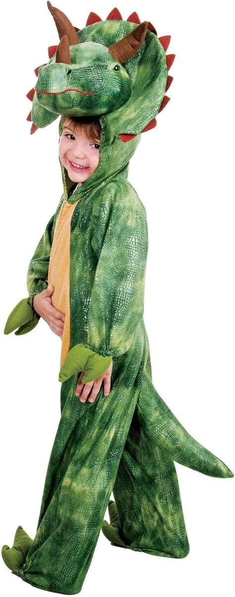 Costume Di Carnevale Bambino Travestimento Da Dinosauro Triceratopo Per