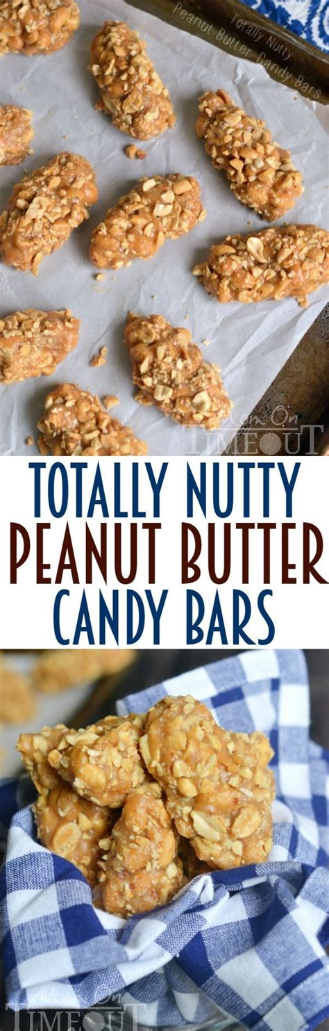 No Bake Easy 4 Ingredient Totally Nutty Peanut Butter Candy Bars