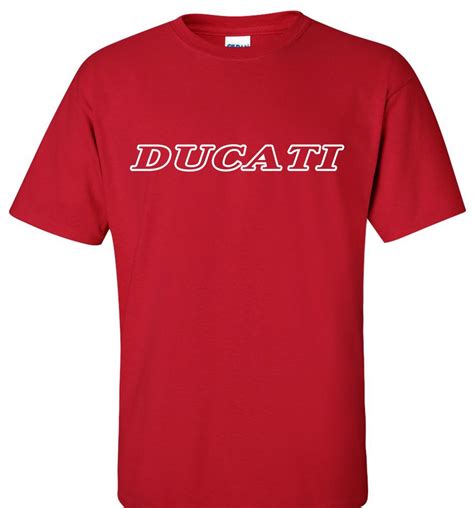 Ducati Text Logo Graphic T Shirt | http://www.supergraphictees.com