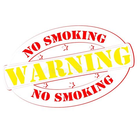 No Smoking Inside The House Sign Caution Warn Symbol Stock Vector