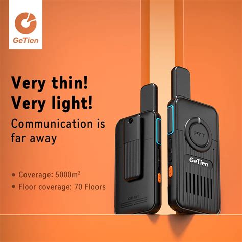 2 Pieces Included Walkie Talkie Mini Usb Type C Two Way Radio Portable